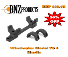 DNZ Reaper 1 inch 1 Piece Winchester Model 70 SA & Marlin SX7 Rifle Scope Mount