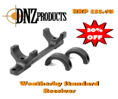 DNZ Reaper 1 Piece 1 inch Weatherby Standard Reciever Rifle Scope Mount