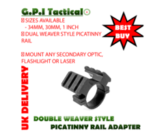 G.P.I 1 INCH or 30mm SCOPE ADAPTER WITH DOUBLE WEAVER BASE M2RD1