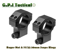 G.P.I Tactical Ruger No1 & 77/22 & Mini 14 30mm / 1 inch High Scope Rings