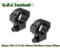 G.P.I Tactical Ruger No1 & 77/22 & Mini 14 30mm / 1 inch Medium Scope Rings