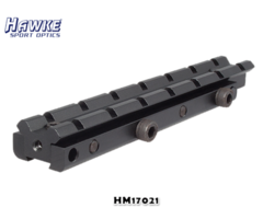 Hawke 1 piece Adaptor from 11mm / 3/8″ with Elevation (Adjustable) to Weaver – HM17021