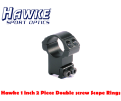 Hawke Match Mount – 1 inch 2 Piece Double screw Scope Rings