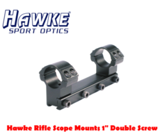 Hawke Rifle Scope Mounts 1″ 1-piece Double Screw