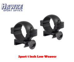 Hawke Sport 1 inch Low Weaver Scope Rings (HM5203)