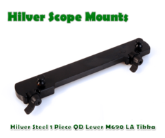 Hilver Steel Full Bore 1 Piece Quick Detach Lever M690 LA Tikka Rifle Base (1994L)
