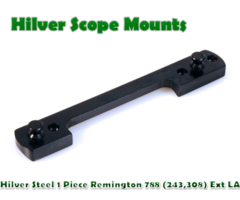 Hilver Steel Full Bore 1 Piece Remington 788 .243 / 308 Extra Long Action Rifle Base
