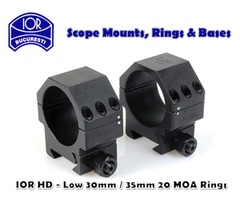 IOR Steel Heavy Duty 30mm / 35mm Low 20 MOA Rifle Scope Rings