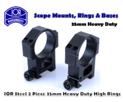 IOR Steel Heavy Duty 35mm High Rifle Scope Rings