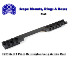 IOR Steel 1 Piece Tactical Flat Remington 700 Long Action Rifle Base