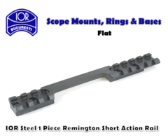 IOR Steel 1 Piece Tactical Flat Remington 700 Short Action Rifle Base
