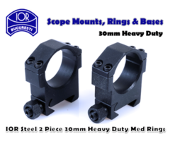 IOR Steel Heavy Duty 30mm Medium Rifle Scope Rings
