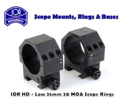 IOR Steel Heavy Duty 35mm Low 20 MOA Rifle Scope Rings