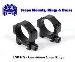 IOR Steel Heavy Duty 40mm Low Rifle Scope Rings