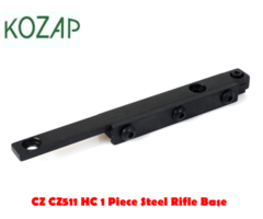 KOZAP CZ CZ511 1 Piece Steel Rifle Base