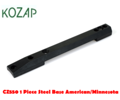 KOZAP CZ CZ550 American or CZ Minnesota 1 Piece Steel Rifle Base