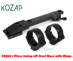 KOZAP CZ CZ550 Swing Off 1 Piece Steel Rifle Base