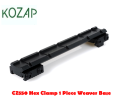 KOZAP CZ550 Hex Clamp 1 Piece Weaver / Picatinny Rifle Base