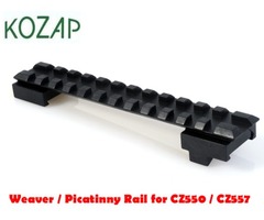 Kozap Steel Weaver 1 Piece CZ550 / CZ557 Picatinny Rail