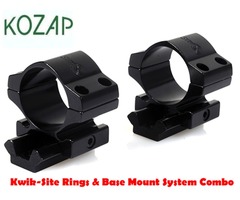 Kwik-Site Shotgun Mount System for Mossberg 500 Rings + Bases