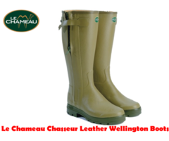Le Chameau Chasseur Leather Lined Wellington Boots