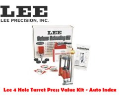 Lee 4 Hole Turret with Auto Index Value Reloading Press Kit