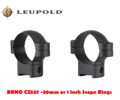 Leupold Steel RingMount for BRNO CZ527 -30mm or 1 inch Scope Rings