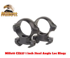 Millett CZ527 1 inch Steel Angle Loc Scope Rings