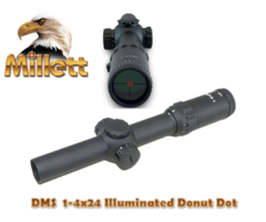 Millett Riflescope DMS 1-4×24 Illuminated Designated Marksman