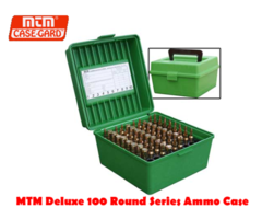 MTM Rifle Flip Top Case-Gard Deluxe R-100 RD Ammo Box