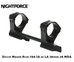 Nightforce Direct Mount Rem 700 SA or LA 30mm 20 MOA Scope Mount