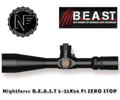 Nightforce Rifle Scope BEAST 5-25×56 F1 Zero Stop Tactical