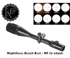 Nightforce Riflescope Bench Rest – Second Focal Plane NF 12-42×56