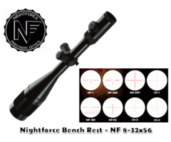 Nightforce Riflescope Bench Rest – Second Focal Plane NF 8-32×56
