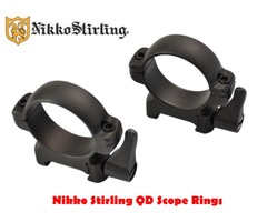 Nikko Stirling 1 inch Diamond Quick Release Steel Scope Rings