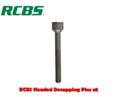 RCBS HEADED DECAPPING PINS 5 PACK (49630)