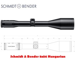 Schmidt & Bender Rifle Scope Classic (Klassik) Hungarian Fixed Power 8×56 A7 Hunting