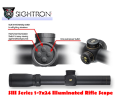 Sightron Rifle Scope SIII Series 1-7×24 Illuminated