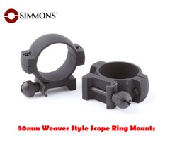 Simmons 30mm Weaver Style Scope Ring Mounts