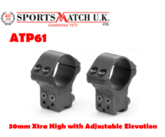 Sportsmatch ATP61 30mm Xtra High Scope Mounts with Adjustable Elevation