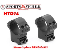 Sportsmatch HTO74 30mm 2 Piece BRNO CZ527 Scope Rings