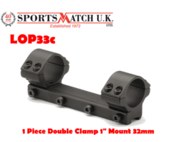 Sportsmatch LOP33C 1 Inch Low 1 Piece Airgun / Rimfire Scope Mount