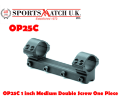 Sportsmatch OP25C 1 inch Medium Double Screw One Piece Rifle Scope Rings