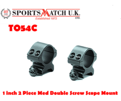 Sportsmatch TO54C 1 inch Two Piece Medium Double Screw Mount