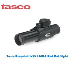 Tasco 1×25 Propoint 5 MOA Red Dot Sight with Rings