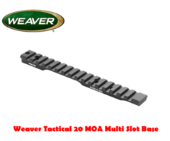 Weaver Tactical Multi Slot Flat / 20 MOA Rifle Mount Base