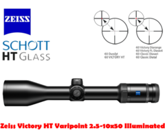 Zeiss Victory HT 2.5-10×50 Illuminated Hunting Riflescope