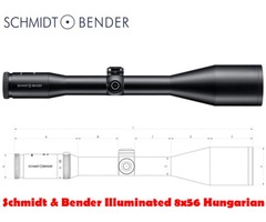 Schmidt & Bender Rifle Scope 8×56 L3 1 inch Hunting