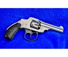 Smith & Wesson Safety Hammerless nickel .32 S&W PRE 1898 ANTIQUE