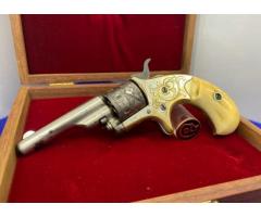 1875 -ANTIQUE- Colt Open-Top Pocket Revolver .22 RF *FACTORY ENGRAVED*